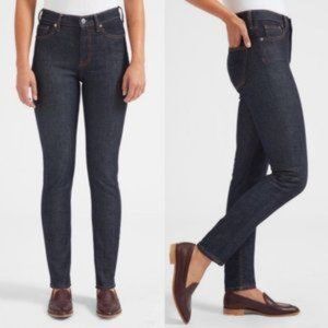 087 - EVERLANE Dark Wash High Rise Skinny Jeans sz 25